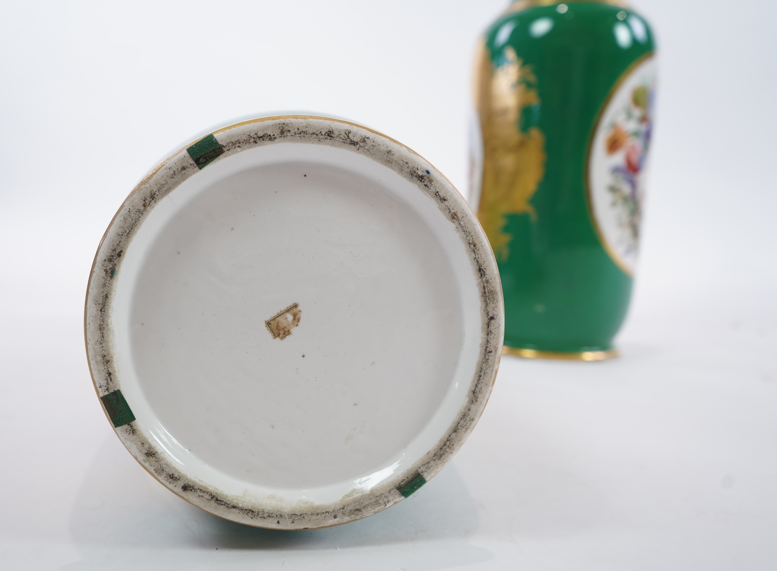 A pair of large Paris porcelain vases, late 19th century